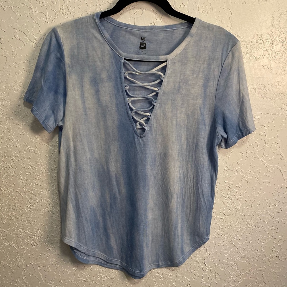 Light tie-dye blouse